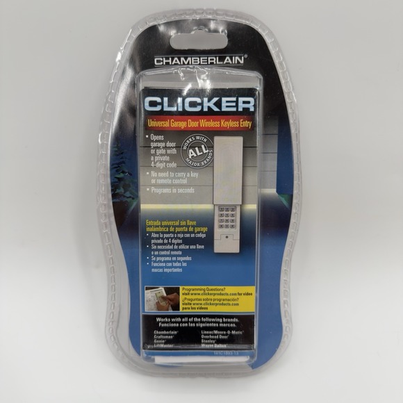 Chamberlain‎ Clicker Universal Garage Door Wireless Keyless Entry 141C1893-13 - Picture 1 of 7